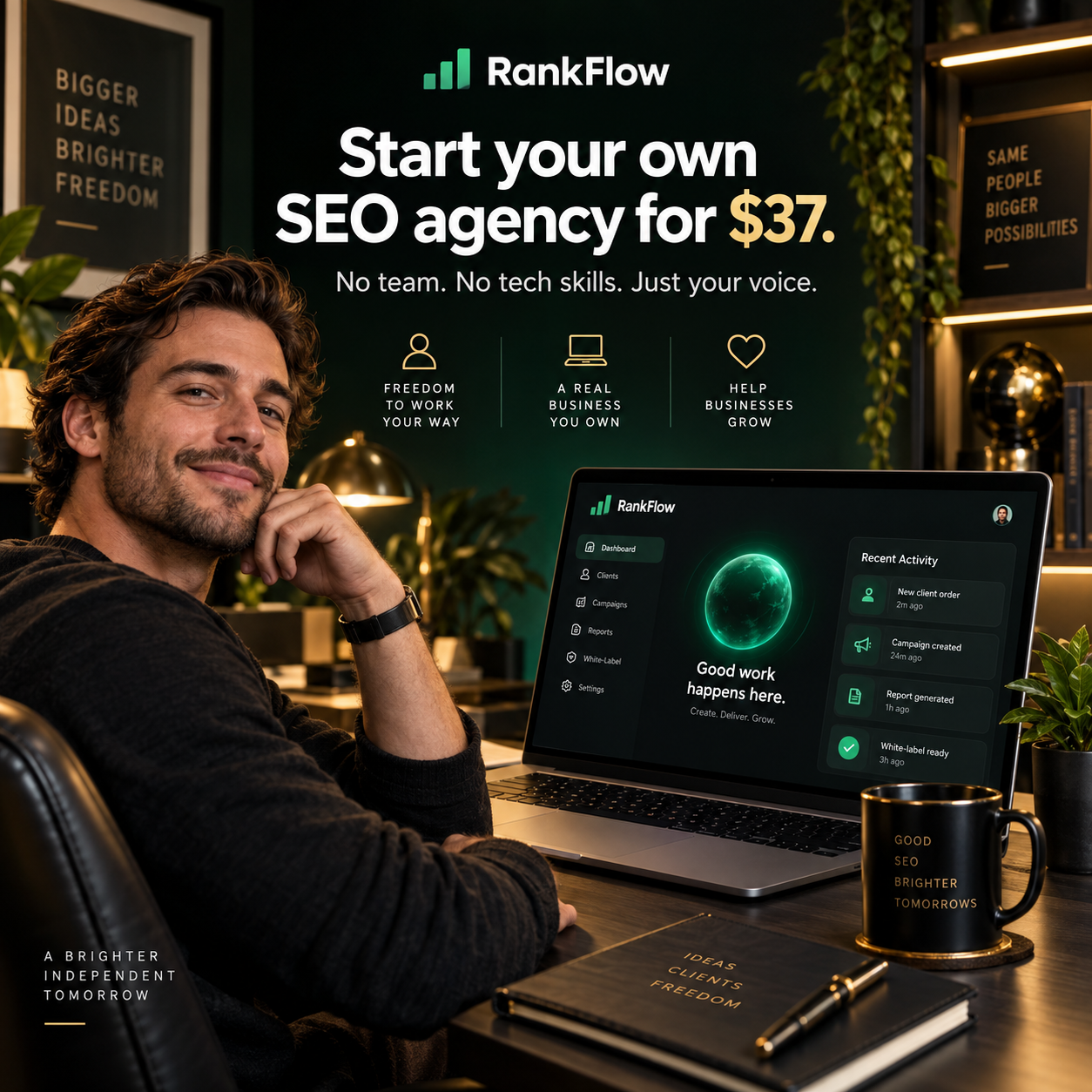 JR RankFlow ad creative