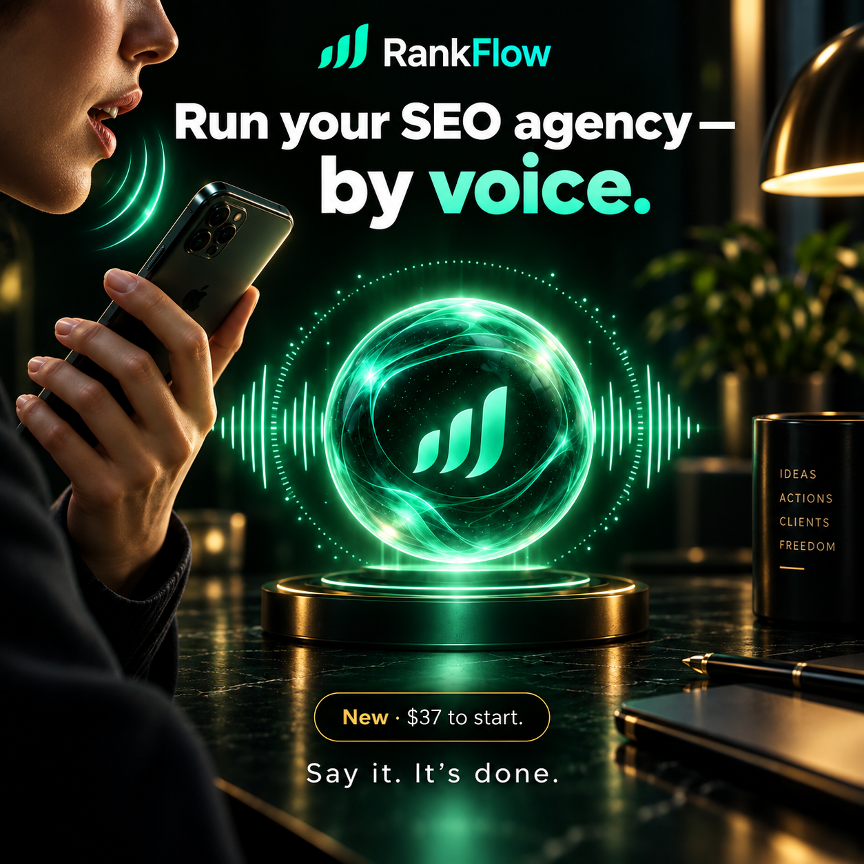 JR RankFlow ad creative